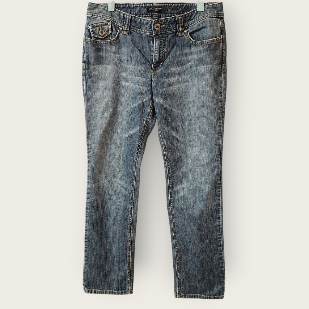 Banana Republic Factory Straight leg Dark wash Jeans Sz 12